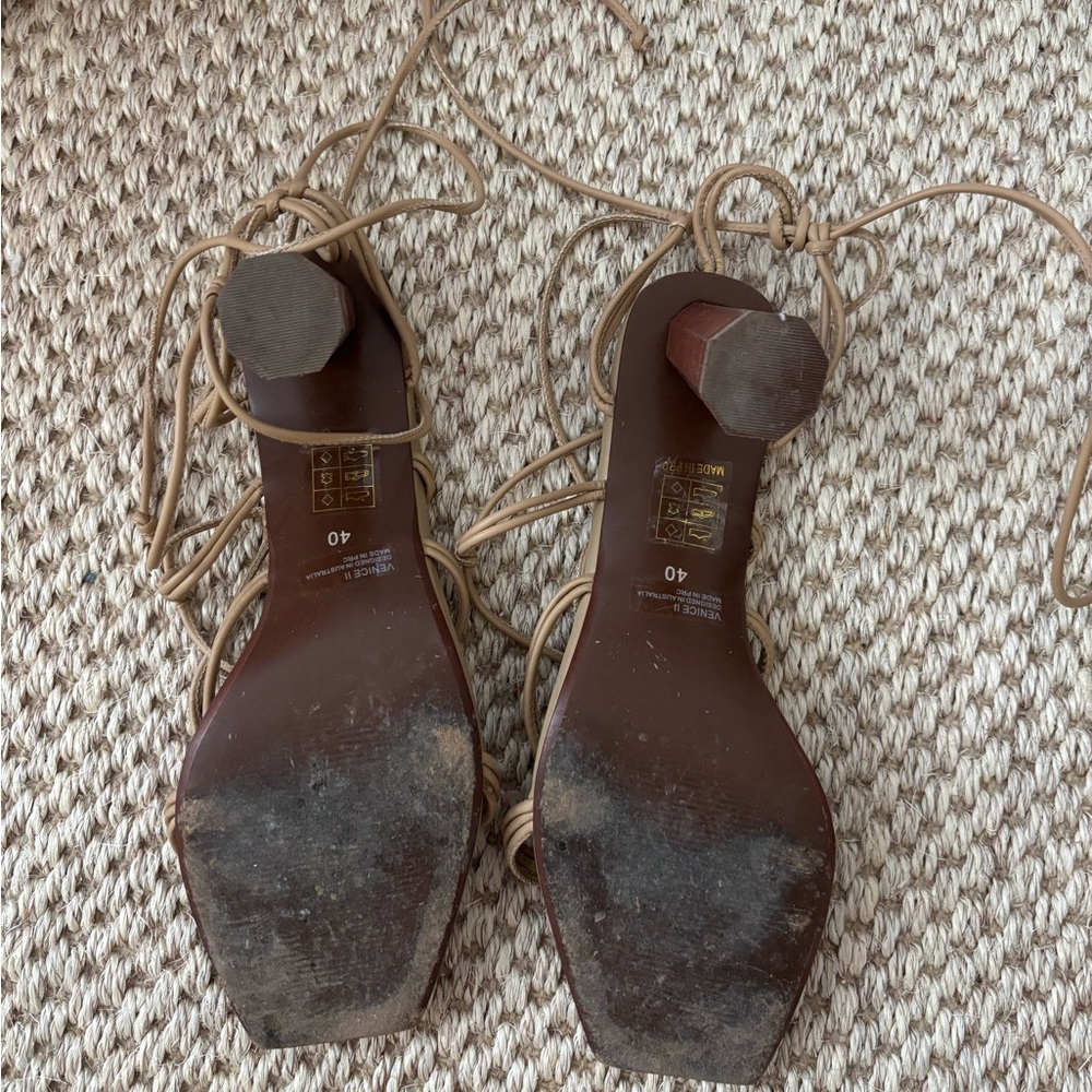 SENSO VENICE II KNOTTED LEATHER SANDALS - Picture 5 of 5